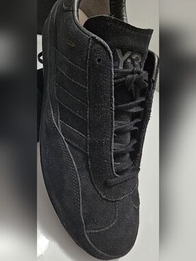 Y-3 Black Suede Gazelle Low-Top Sneaker